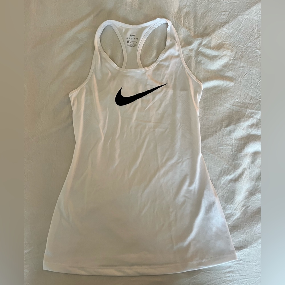 White Nike Running Tank, Size XS